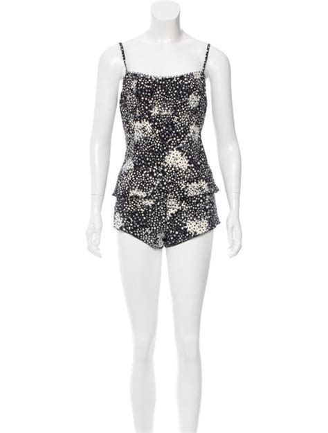 chanel silk pajamas